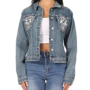 NEW BUS STOP super cool denim jacket in blue